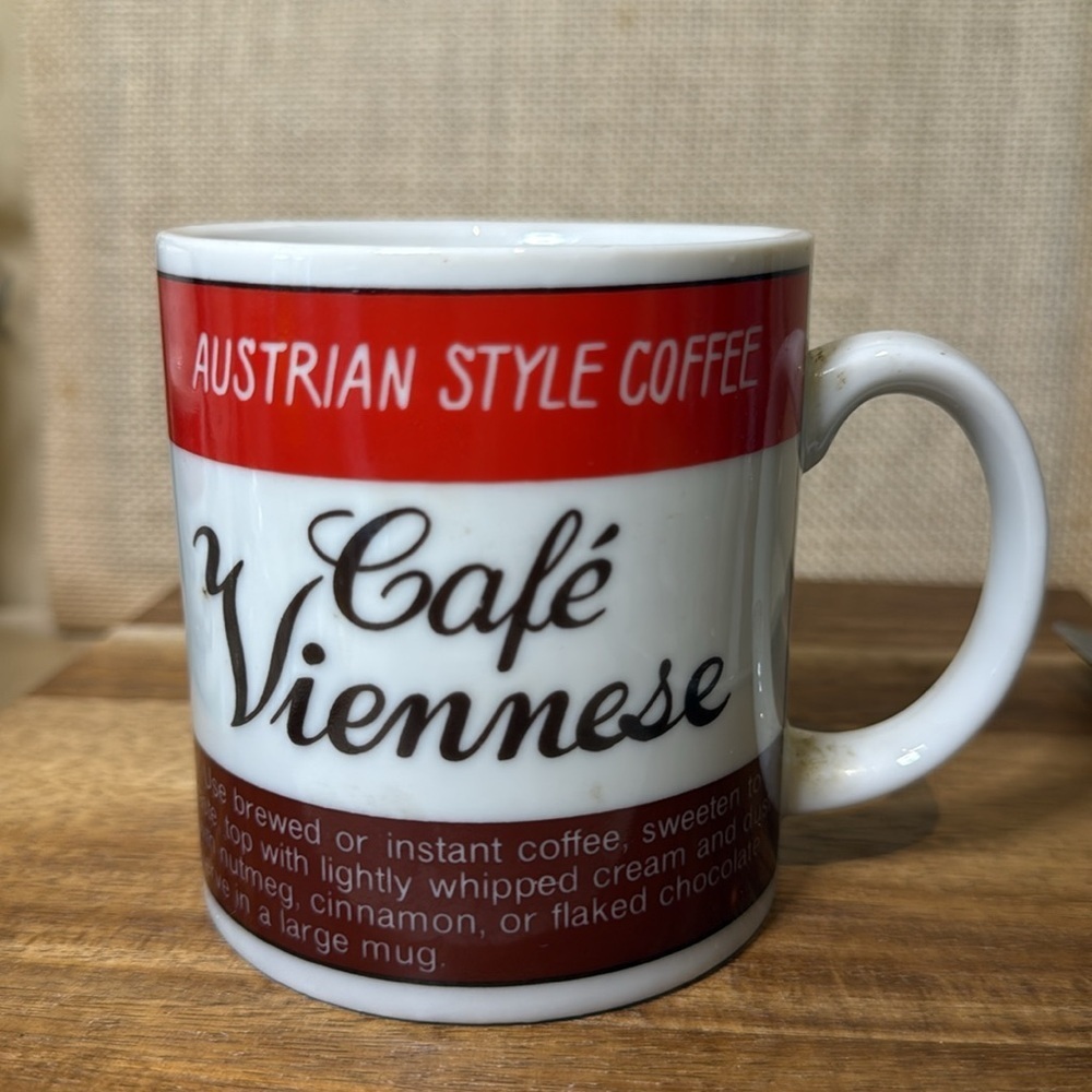 Café Viennese Austrian  Style Coffee Mug